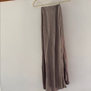 Elegant Gray Speckled Pink Dot Skirt